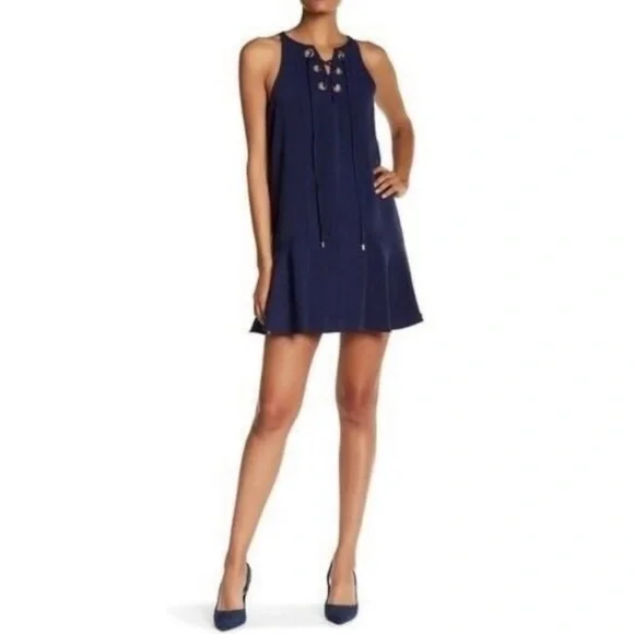 combination sleeveless flare dress Night Rider Fit And Flare Mini Dress White
